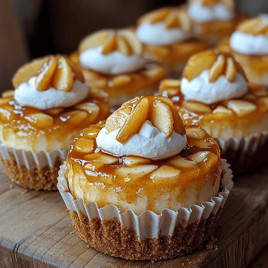 Um diese köstlichen Mini Apfelkuchen-Cheesecakes herzustellen, benötigen Sie die folgenden Zutaten: