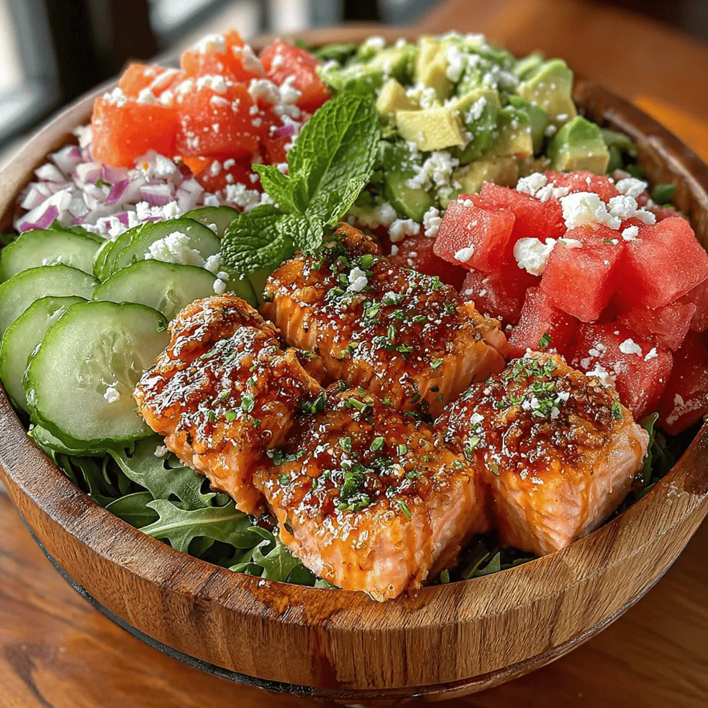 Wenn die Temperaturen steigen und die Sonne strahlt, gibt es nichts Erfrischenderes als einen köstlichen Salat, der sowohl leicht als auch nahrhaft ist. Die Wassermelonen-Lachs-Salat-Bowl ist genau das – ein schmackhaftes Gericht, das die süße Frische der Wassermelone mit dem zarten Geschmack von Lachs kombiniert. Dieses Rezept vereint nicht nur eine Vielzahl von Aromen, sondern bietet auch eine Fülle von Nährstoffen, die Ihren Körper an heißen Tagen mit Energie versorgen.