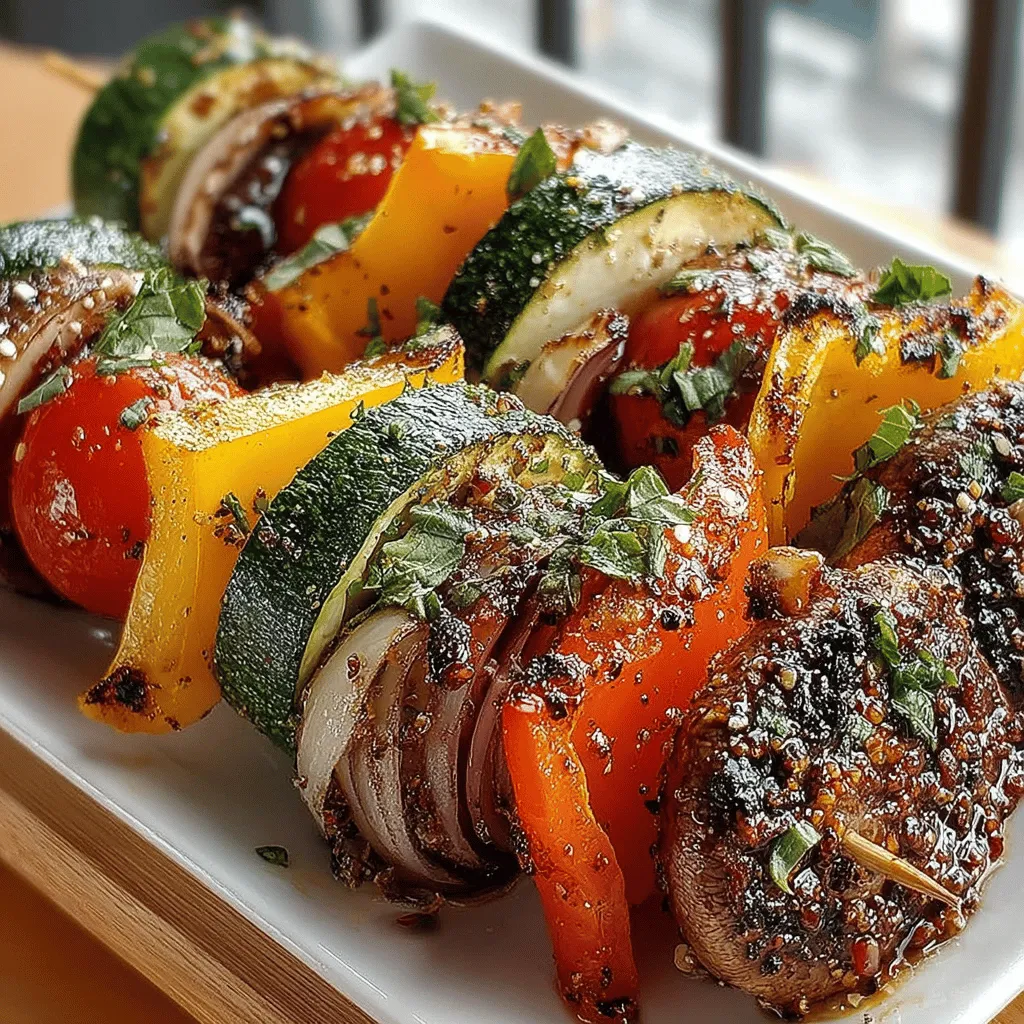 Um diese köstlichen Sommergemüse-Spieße zuzubereiten, benötigen Sie eine Auswahl an frischen Zutaten. Hier ist eine Liste der Komponenten, die Sie für dieses Rezept benötigen: