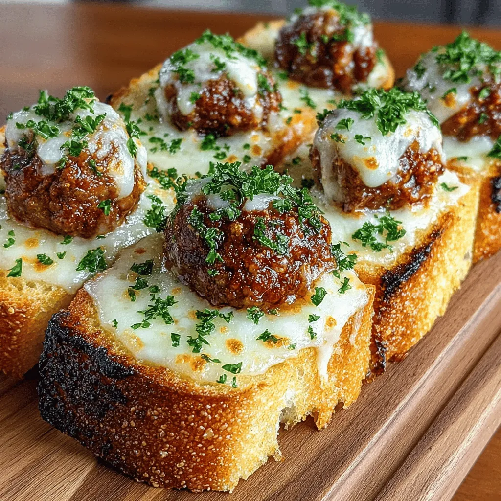 Wenn Sie auf der Suche nach einem herzhaften, köstlichen Snack oder einer perfekten Vorspeise für Ihr nächstes Treffen sind, dann sind die Mini Knoblauchbrot-Fleischbällchen-Schmelzen genau das Richtige für Sie. Dieses Gericht kombiniert saftige, gewürzte Fleischbällchen mit knusprigem, aromatischem Knoblauchbrot und geschmolzenem Käse – ein wahrer Gaumenschmaus, der sowohl Erwachsene als auch Kinder begeistert.