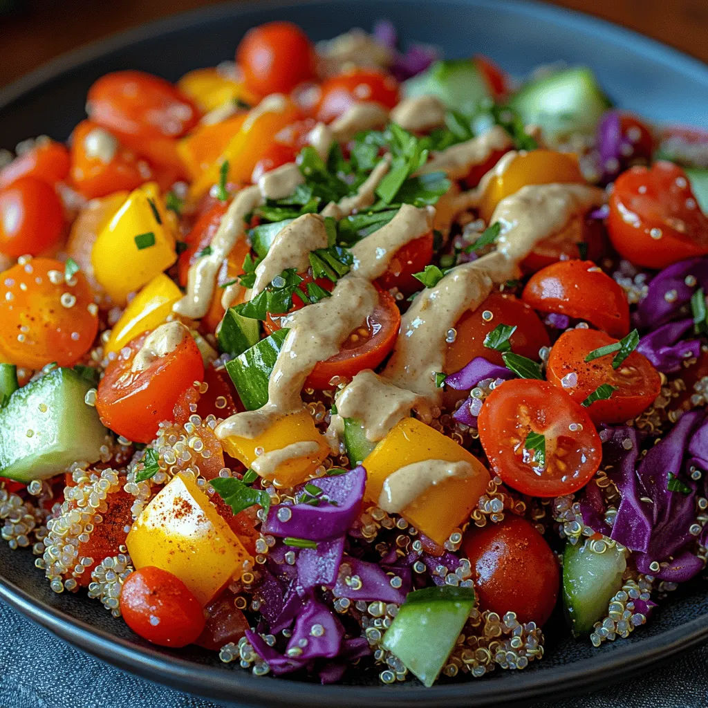 In der heutigen Zeit, in der eine bewusste Ernährung immer mehr in den Fokus rückt, ist der Bunte Quinoa-Salat mit Cremiger Tahini-Sauce ein absolutes Must-Try. Dieses Gericht vereint nicht nur eine Vielfalt an Farben und Geschmäckern, sondern bietet auch eine Fülle an Nährstoffen, die Ihren Körper stärken und Ihre Geschmacksknospen erfreuen werden. Besonders beliebt ist dieser Salat bei gesundheitsbewussten Essern und Vegetariern, die Wert auf frische, unverarbeitete Zutaten legen.