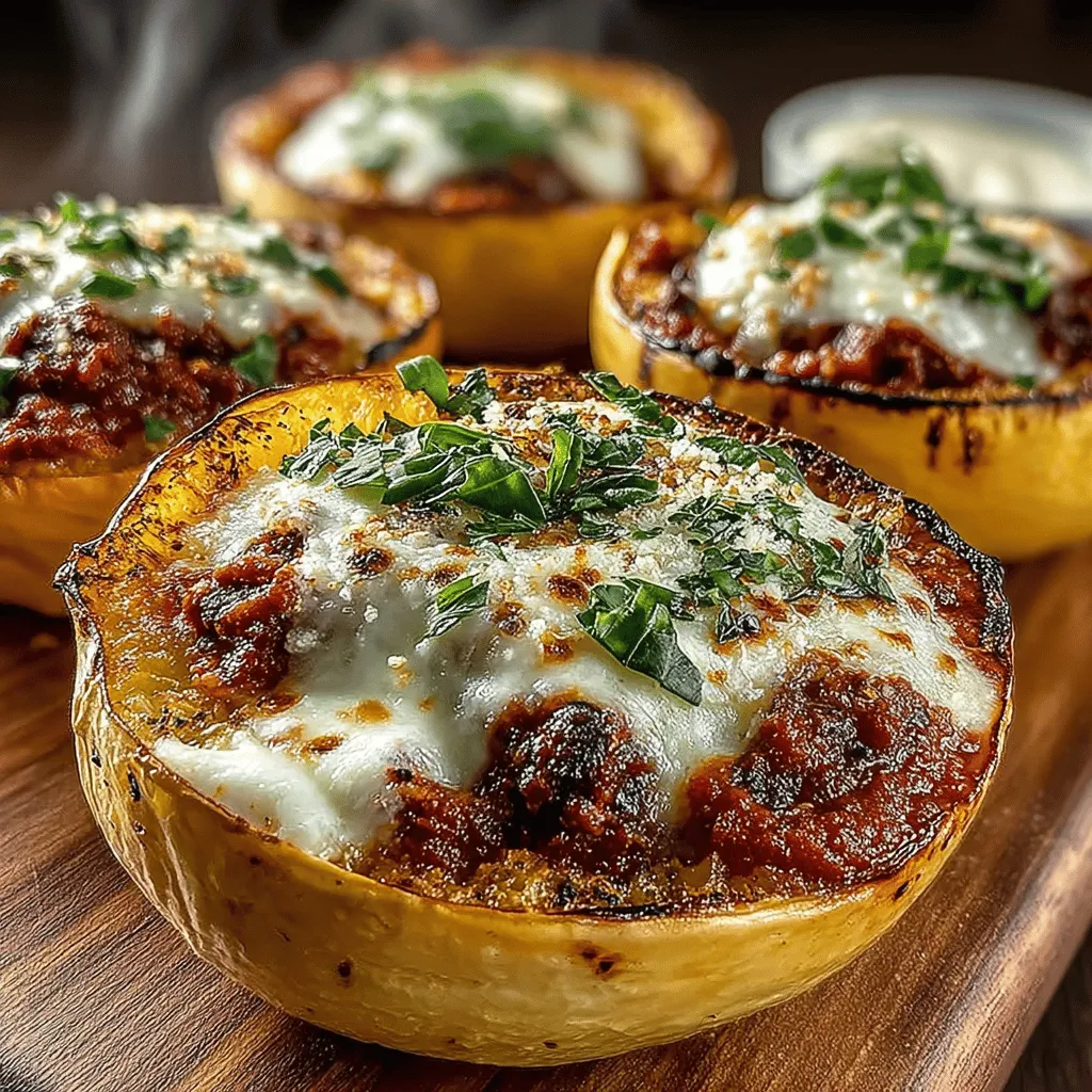 Suchen Sie nach einer kreativen Art, Gemüse in Ihre Mahlzeiten zu integrieren? Dann sind die Mini Spaghetti Squash Parm Schalen genau das Richtige für Sie! Diese gesunde und schmackhafte Alternative zu traditionellen Pasta-Gerichten ist nicht nur optisch ansprechend, sondern auch eine wahre Geschmacksexplosion. Der Spaghetti-Kürbis, die Hauptzutat, verwandelt sich beim Garen in zarte, spaghettiartige Stränge, die perfekt mit einer köstlichen Marinara-Sauce und geschmolzenem Käse kombiniert werden. Die Zubereitung dauert lediglich etwa 15 Minuten, während das Backen insgesamt rund eine Stunde in Anspruch nimmt. Dieses Rezept ergibt vier köstliche Portionen und ist eine ausgezeichnete Wahl für ein Familienessen oder eine gesellige Zusammenkunft mit Freunden.